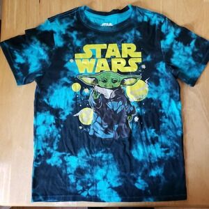 Star Wars‎ Grogu Youth XL The Mandalorian Tie Dye T-Shirt Fifth Sun 60/40 Blend